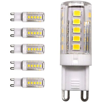 DPZO Confezione Da 5 Lampadine Led G9 Base 33-smd 2835, 3w, 3000k (bianco Caldo) 250lm, Equivalenti A Una Lampadina Alogena Da 25w, Ac 220v, Angolo Del Fascio Luminoso Omnidirezionale A 360°, Non Dimmerabi DPZO Confezione Da 5 Lampadine Led G9 Base 33-smd 2835, 3w, 3000k (bianco Caldo) 250lm, Equivalenti A Una Lampadina Alogena Da 25w, Ac 220v, Angolo Del Fascio Luminoso Omnidirezionale A 360°, Non Dimmerabi