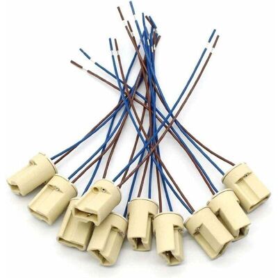 OEM 10 Pezzi Portalampada G9, Portalampada Con Base In Ceramica G9 Con Filo In Teflon Da 150 Mm Per Lampadine Alogene Led G9 Per Uso Domestico, OEM 10 Pezzi Portalampada G9, Portalampada Con Base In Ceramica G9 Con Filo In Teflon Da 150 Mm Per Lampadine Alogene Led G9 Per Uso Domestico,