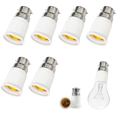 OEM Adattatore Per Lampadina Da B22 A E27, 6 Pezzi, Convertitore A Vite Per Adattatore A Vite E27 Per Lampadine A Led, Illuminazione OEM Adattatore Per Lampadina Da B22 A E27, 6 Pezzi, Convertitore A Vite Per Adattatore A Vite E27 Per Lampadine A Led, Illuminazione