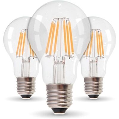 ARUM LIGHTING Set Di 3 Lampadine A Led E27 11w 1521 Lm Eq 100w Température De Couleur: Bianco Caldo 2700k ARUM LIGHTING Set Di 3 Lampadine A Led E27 11w 1521 Lm Eq 100w Température De Couleur: Bianco Caldo 2700k