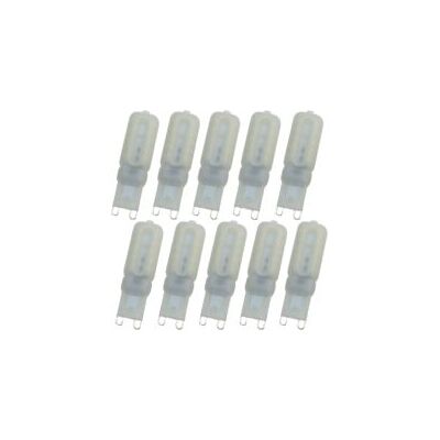OEM Confezione Da 10 Lampadine Led G9, Bianco Caldo 3000k, Equivalenti A Una Lampadina Alogena Da 30w, Lampadina Led G9 Bipin, 22 Led G9 2835, Lampadina Led Faretto Ac220v, Classe Energetica A+ [energy Cl OEM Confezione Da 10 Lampadine Led G9, Bianco Caldo 3000k, Equivalenti A Una Lampadina Alogena Da 30w, Lampadina Led G9 Bipin, 22 Led G9 2835, Lampadina Led Faretto Ac220v, Classe Energetica A+ [energy Cl