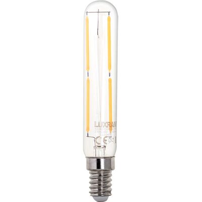 Luxram Lampadina E14 (slim) T20 Classic Decoled 4w 2700k 400lm Trasparente-a+ Luxram Lampadina E14 (slim) T20 Classic Decoled 4w 2700k 400lm Trasparente-a+