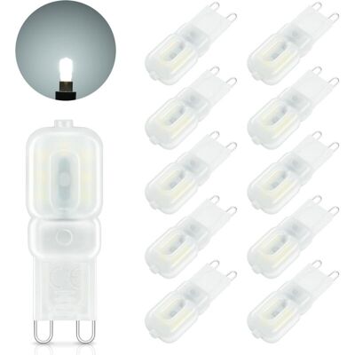 DPZO Lampadina Led G9, 3w Equivalente A Una Lampada Alogena Da 30w, Luce Bianca Fredda 6000k, 300lm, Mini Lampadina Led G9 Senza Sfarfallio, Non Dimmerabile, Angolo Del Fascio Luminoso A 360° Per Camera Da DPZO Lampadina Led G9, 3w Equivalente A Una Lampada Alogena Da 30w, Luce Bianca Fredda 6000k, 300lm, Mini Lampadina Led G9 Senza Sfarfallio, Non Dimmerabile, Angolo Del Fascio Luminoso A 360° Per Camera Da