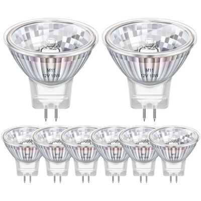 OEM Confezione Da 8 Lampadine Alogene Gu4 Mr11 12v 10w, Lampadina Alogena Mr11 2800k Bianco Caldo Dimmerabile, Lampadine Alogene Gu4 OEM Confezione Da 8 Lampadine Alogene Gu4 Mr11 12v 10w, Lampadina Alogena Mr11 2800k Bianco Caldo Dimmerabile, Lampadine Alogene Gu4