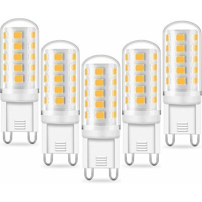 OEM Lampadina Led G9 Da 5w, Equivalente A 40w, Luce Bianca Fredda 6000k, 220-240v, Angolo Del Fascio Luminoso Di 360°, Non Dimmerabile, Confezione Da 5 OEM Lampadina Led G9 Da 5w, Equivalente A 40w, Luce Bianca Fredda 6000k, 220-240v, Angolo Del Fascio Luminoso Di 360°, Non Dimmerabile, Confezione Da 5