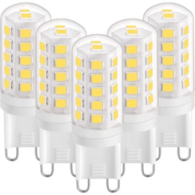 OEM Lampadina Led G9, 3 W, Bianco Naturale 4000 K, Lampadina Led G9, 420 Lm, Equivalente A Lampade Alogene Da 28 W E 40 W, Lampadine Led G9 A Forma Di Pannocchia Per Lampade Da Scrivania, Senza Sfarfallio OEM Lampadina Led G9, 3 W, Bianco Naturale 4000 K, Lampadina Led G9, 420 Lm, Equivalente A Lampade Alogene Da 28 W E 40 W, Lampadine Led G9 A Forma Di Pannocchia Per Lampade Da Scrivania, Senza Sfarfallio