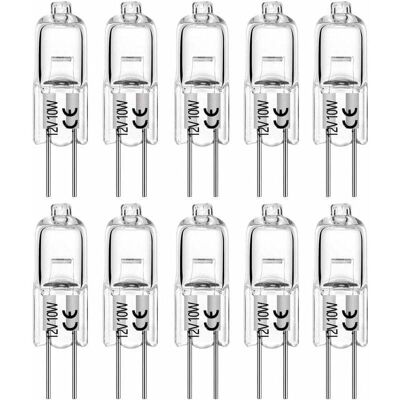 OEM Lampadine Alogene Di Ricambio G4 10w 12v T3 Tipo Jc Con Attacco A 2 Pin Per Illuminazione Sottopensile, Faretti, Illuminazione A Binario, Dimmerabili (confezione Da 10) OEM Lampadine Alogene Di Ricambio G4 10w 12v T3 Tipo Jc Con Attacco A 2 Pin Per Illuminazione Sottopensile, Faretti, Illuminazione A Binario, Dimmerabili (confezione Da 10)