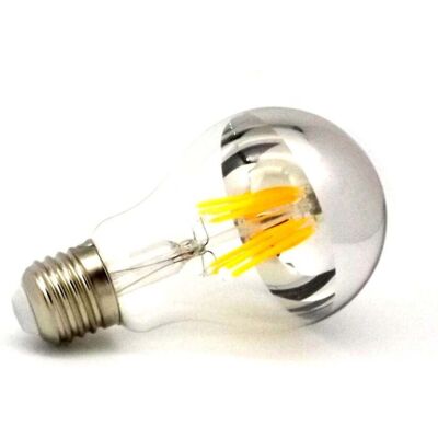 F-BRIGHT Lampadina Decorativa Led Globo G125 E27 8w 3000k Con Specchio F-BRIGHT Lampadina Decorativa Led Globo G125 E27 8w 3000k Con Specchio