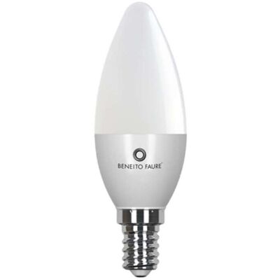 BENEITO FAURE Lampadina Led Retrofit Flama Beneito & Faure 5,5w E14/e27 360 Gradi 2700k - Illuminazione Interni Ad Alta Efficienza Energetica BENEITO FAURE Lampadina Led Retrofit Flama Beneito & Faure 5,5w E14/e27 360 Gradi 2700k - Illuminazione Interni Ad Alta Efficienza Energetica