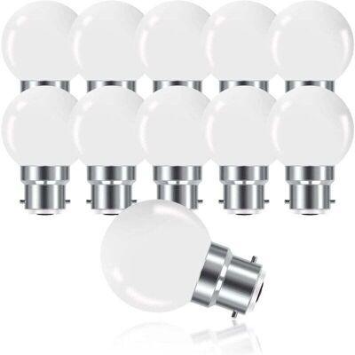 DPZO Confezione Da 10 Lampadine Led Mini Globo B22 Da 3w, Attacco G45, Luce Bianca Calda 3000k, 280lm, Non Dimmerabili, Classe Energetica G. DPZO Confezione Da 10 Lampadine Led Mini Globo B22 Da 3w, Attacco G45, Luce Bianca Calda 3000k, 280lm, Non Dimmerabili, Classe Energetica G.