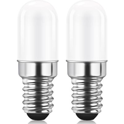 OEM Lampadina Led E14 Per Frigorifero – 2w (equivalente A 15w), Luce Bianca Calda 3000k, Non Dimmerabile, Confezione Da 2 OEM Lampadina Led E14 Per Frigorifero – 2w (equivalente A 15w), Luce Bianca Calda 3000k, Non Dimmerabile, Confezione Da 2