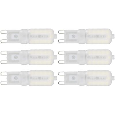 YOTOWN Confezione Da 6 Lampadine G9 Da 5w Con 22 Led – Dimmerabili – Protezione Occhi – Risparmio Energetico – Plafoniera / Lampada Da Scrivania – Modello N. 1 YOTOWN Confezione Da 6 Lampadine G9 Da 5w Con 22 Led – Dimmerabili – Protezione Occhi – Risparmio Energetico – Plafoniera / Lampada Da Scrivania – Modello N. 1