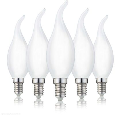 OEM Lampadina Led E14 A Forma Di Candela, Luce Bianca Calda, 250 Lm, 2,5 W (equivalente A 25 W), 2700 K, Bianco Caldo, Opaca, Confezione Da 5 OEM Lampadina Led E14 A Forma Di Candela, Luce Bianca Calda, 250 Lm, 2,5 W (equivalente A 25 W), 2700 K, Bianco Caldo, Opaca, Confezione Da 5