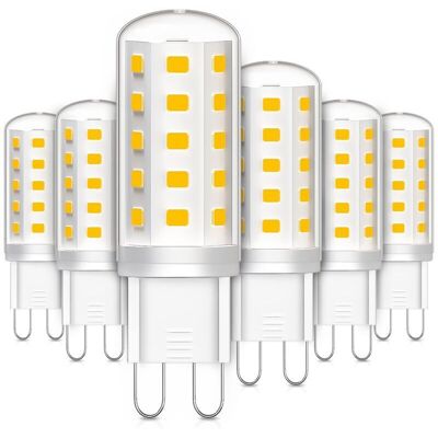 OEM Confezione Da 6 Lampadine Led G9 Da 3w – Equivalenti A Lampadine Alogene Da 30w, Luce Calda 3000k, Senza Sfarfallio, Per Uso Interno Ed Esterno. OEM Confezione Da 6 Lampadine Led G9 Da 3w – Equivalenti A Lampadine Alogene Da 30w, Luce Calda 3000k, Senza Sfarfallio, Per Uso Interno Ed Esterno.