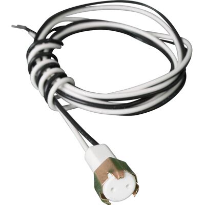 INTERLUSA Lampada 85cm Cavo Teflon Portalampada Porcellana INTERLUSA Lampada 85cm Cavo Teflon Portalampada Porcellana