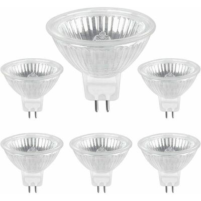 XISRENS Lampadina Alogena Tigrezy Gu5.3 50w 12v, 800lm Bianco Caldo 2700k Dimmerabile, Lampadina Spot Alogena Mr16, 6 Pezzi XISRENS Lampadina Alogena Tigrezy Gu5.3 50w 12v, 800lm Bianco Caldo 2700k Dimmerabile, Lampadina Spot Alogena Mr16, 6 Pezzi