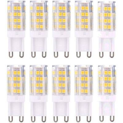 LIIYIELA Lampadine Led G9, Luce Bianca Calda 3000k 5w, Equivalenti A Lampadine Alogene Da 40w, 420 Lumen, Non Dimmerabili, Confezione Da 10 LIIYIELA Lampadine Led G9, Luce Bianca Calda 3000k 5w, Equivalenti A Lampadine Alogene Da 40w, 420 Lumen, Non Dimmerabili, Confezione Da 10
