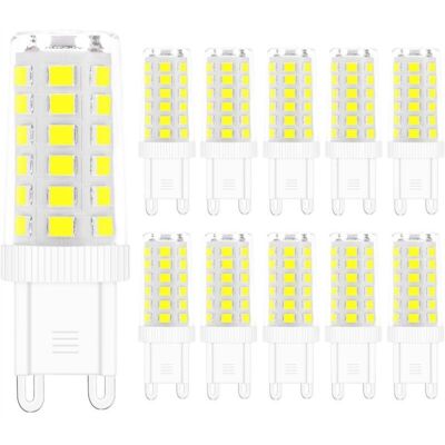 OEM Lampadine Led G9, 5w Equivalenti A Lampade Alogene Da 40w 220v, Luce Bianca 6000k, Senza Sfarfallio, A Risparmio Energetico, Non Dimmerabili (confezione Da 20) OEM Lampadine Led G9, 5w Equivalenti A Lampade Alogene Da 40w 220v, Luce Bianca 6000k, Senza Sfarfallio, A Risparmio Energetico, Non Dimmerabili (confezione Da 20)