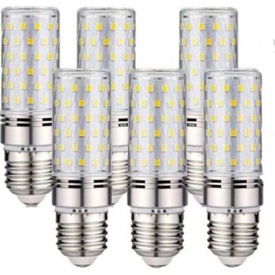 OEM Confezione Da 6 Lampadine Led E27 - 16w Bianco Freddo 6000k 1600lm (equivalente A Una Lampadina Alogena Da 150w) Ac 200-240v, Non Dimmerabili, Attacco A Vite E27 Grande, Angolo Del Fascio Luminoso Di OEM Confezione Da 6 Lampadine Led E27 - 16w Bianco Freddo 6000k 1600lm (equivalente A Una Lampadina Alogena Da 150w) Ac 200-240v, Non Dimmerabili, Attacco A Vite E27 Grande, Angolo Del Fascio Luminoso Di