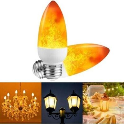 OEM 【2 Pezzi】lampadina Led E27 A Forma Di Fiamma Di Candela, Lampadina Decorativa D'Atmosfera OEM 【2 Pezzi】lampadina Led E27 A Forma Di Fiamma Di Candela, Lampadina Decorativa D'Atmosfera