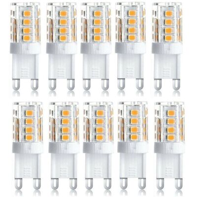 OEM Confezione Da 10 Faretti Led, Luci Led Decorative, Lampadine Led G9, 5w Bianco Caldo/bianco Freddo, Lampadine Led A Risparmio Energetico, Lampadine Di Ricambio Per Alogene, Ac 230v Non Dimmerabili OEM Confezione Da 10 Faretti Led, Luci Led Decorative, Lampadine Led G9, 5w Bianco Caldo/bianco Freddo, Lampadine Led A Risparmio Energetico, Lampadine Di Ricambio Per Alogene, Ac 230v Non Dimmerabili