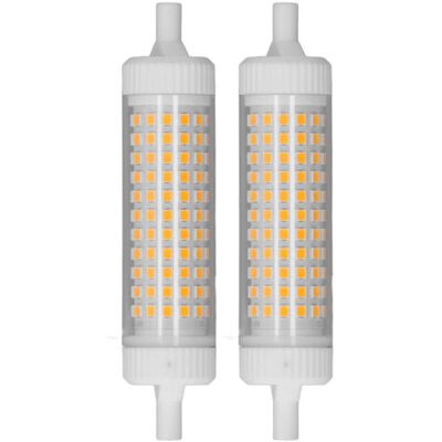 ULISEM Lampadina Led R7s Da 118 Mm, Confezione Da 2, Dimmerabile 15 W, 154 Led, Faretto A Doppia Estremità Per Illuminazione Pubblicitaria Notturna Domestica, Luce Bianca Calda 220 V ULISEM Lampadina Led R7s Da 118 Mm, Confezione Da 2, Dimmerabile 15 W, 154 Led, Faretto A Doppia Estremità Per Illuminazione Pubblicitaria Notturna Domestica, Luce Bianca Calda 220 V