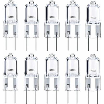 WUIPEO Lampadine Alogene G4, 12v 10w, Bianco Caldo, Confezione Da 10 WUIPEO Lampadine Alogene G4, 12v 10w, Bianco Caldo, Confezione Da 10