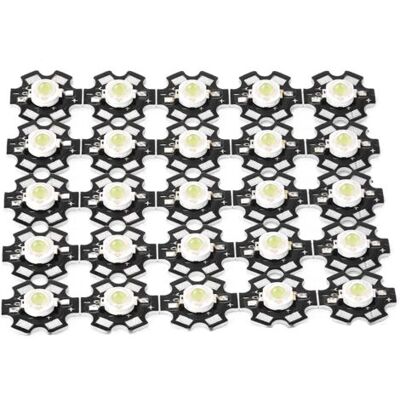 ULISEM Sorgente Luminosa A Chip Integrato Ad Alta Luminosità, Faretto A Led Bianco 10000-15000k, 25 Pezzi ULISEM Sorgente Luminosa A Chip Integrato Ad Alta Luminosità, Faretto A Led Bianco 10000-15000k, 25 Pezzi