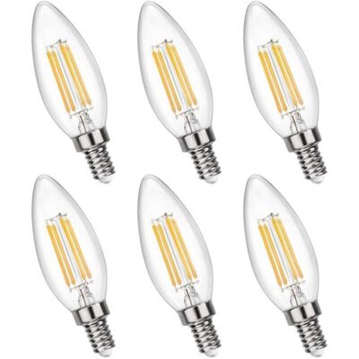 OEM Lampadina A Candela Dimmerabile E14, Bianco Caldo 2700k, 400lm, 230v, Equivalente A Una Lampadina Led E14 C35 Da 4w, Lampadina Led A Filamento Retrò Con Attacco Piccolo Per Lampadari E Illuminazione D OEM Lampadina A Candela Dimmerabile E14, Bianco Caldo 2700k, 400lm, 230v, Equivalente A Una Lampadina Led E14 C35 Da 4w, Lampadina Led A Filamento Retrò Con Attacco Piccolo Per Lampadari E Illuminazione D