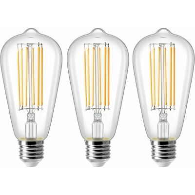 OEM Lampadina Led A Filamento Retrò St64 E27 Da 8w – Equivalente A 80w, Luce Calda 2700k, 800lm, Design Edison Vintage OEM Lampadina Led A Filamento Retrò St64 E27 Da 8w – Equivalente A 80w, Luce Calda 2700k, 800lm, Design Edison Vintage