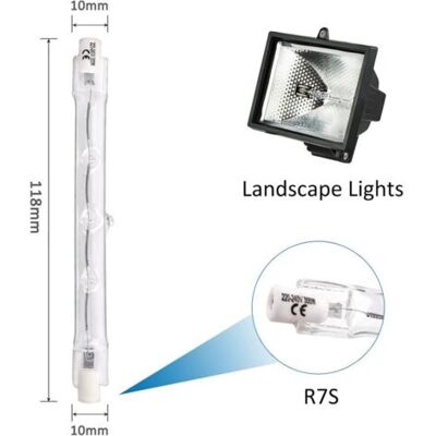 OEM Lampada Lineare R7s 118 Mm 300 W Dimmabile Luce Calda 2700k 4500 Lumen 220v Fluter Doppio Lato - Autres OEM Lampada Lineare R7s 118 Mm 300 W Dimmabile Luce Calda 2700k 4500 Lumen 220v Fluter Doppio Lato - Autres