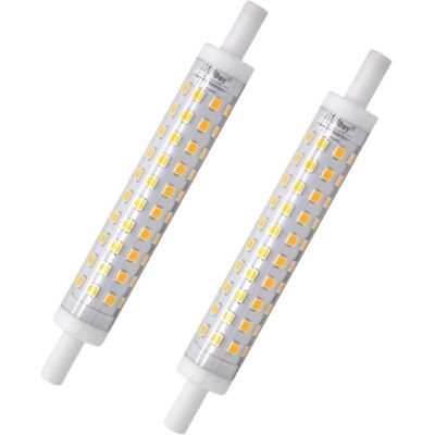 KEEMOTE Confezione Da 2 Pezzi R7s-led-glühbirne, 118 Mm, Warmweiß, 3000 K, J118-glühbirne, 10 W, Lampada Alogena Di Ricambio Da 80 W, Nessuna Fiamma, 230 Va KEEMOTE Confezione Da 2 Pezzi R7s-led-glühbirne, 118 Mm, Warmweiß, 3000 K, J118-glühbirne, 10 W, Lampada Alogena Di Ricambio Da 80 W, Nessuna Fiamma, 230 Va