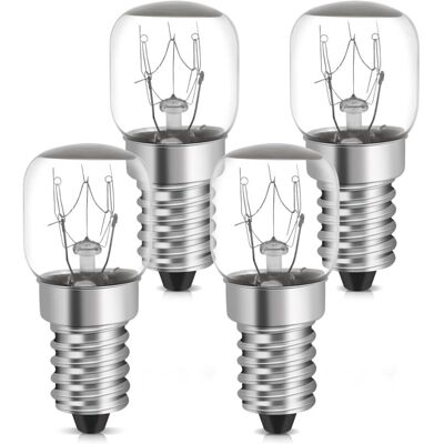 LIIYIELA Lampadine Per Frigorifero E14 Da 15 W, Bianco Caldo, Resistenti A 300 °c (2700 K, St22, 22 Mm), Confezione Da 4 Luci Per Forno T22 Per Forni, Barbecue, Saune, Lampade Di Sale, Forni A Microonde, Class LIIYIELA Lampadine Per Frigorifero E14 Da 15 W, Bianco Caldo, Resistenti A 300 °c (2700 K, St22, 22 Mm), Confezione Da 4 Luci Per Forno T22 Per Forni, Barbecue, Saune, Lampade Di Sale, Forni A Microonde, Class