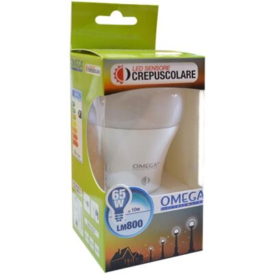 Omega Led A60 Con Sensore Crepuscolare 10w E27 4000k Omega Led A60 Con Sensore Crepuscolare 10w E27 4000k