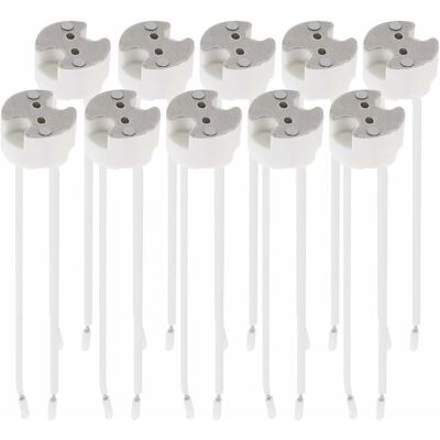 DPZO Bet Confezione Da 10 Portalampade Gu5.3 - Portalampade Gu5.3 O Mr16 - Con Cavo Da 12v - Per Sorgenti Luminose Come Led, Alogene E Faretti DPZO Bet Confezione Da 10 Portalampade Gu5.3 - Portalampade Gu5.3 O Mr16 - Con Cavo Da 12v - Per Sorgenti Luminose Come Led, Alogene E Faretti
