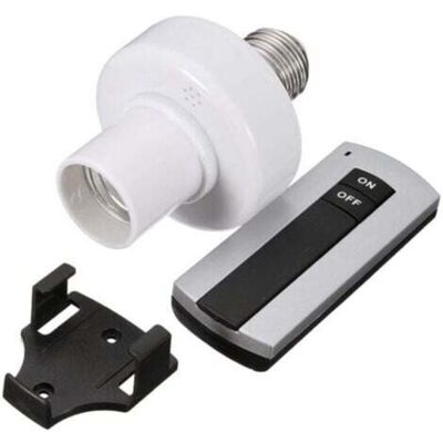 OEM Portalampada Con Interruttore A Distanza Wireless E27 220v -- OEM Portalampada Con Interruttore A Distanza Wireless E27 220v --