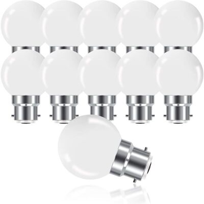 OEM Lampadina Led B22 3w Mini Globe G45, Bianco Caldo 3000k, 280 Lm, Non Dimmerabile, Confezione Da 10, Classe Energetica G OEM Lampadina Led B22 3w Mini Globe G45, Bianco Caldo 3000k, 280 Lm, Non Dimmerabile, Confezione Da 10, Classe Energetica G