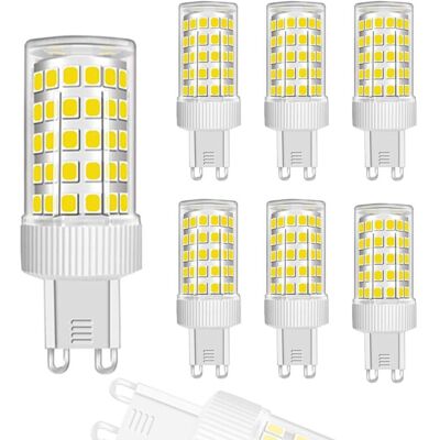 OEM Confezione Da 6 Lampadine Led G9 Da 10w, 88 Led, 500lm, Angolo Del Fascio Luminoso Di 360°, Ultra Luminose, Ac 220-240v, Non Dimmerabili, Bianco Freddo 6000k OEM Confezione Da 6 Lampadine Led G9 Da 10w, 88 Led, 500lm, Angolo Del Fascio Luminoso Di 360°, Ultra Luminose, Ac 220-240v, Non Dimmerabili, Bianco Freddo 6000k