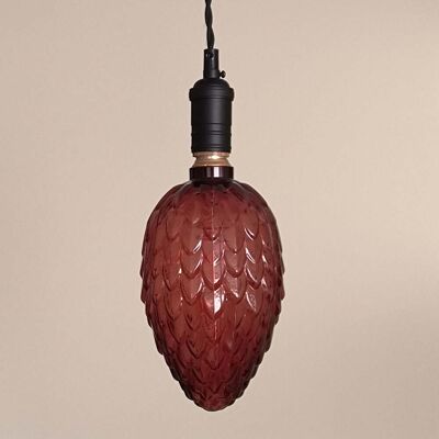 F-BRIGHT Lampadina Decorativa Led Filamento E27 4w 1800k Ananas Marrone Cristallo F-BRIGHT Lampadina Decorativa Led Filamento E27 4w 1800k Ananas Marrone Cristallo