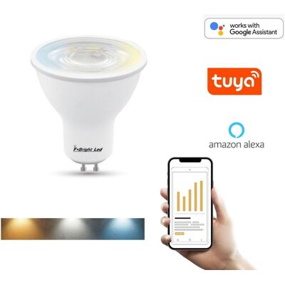 F-BRIGHT Lampadina Led Dicroica Smart Wifi Gu10 4.5w Ctt (2700k-6500k) F-BRIGHT Lampadina Led Dicroica Smart Wifi Gu10 4.5w Ctt (2700k-6500k)