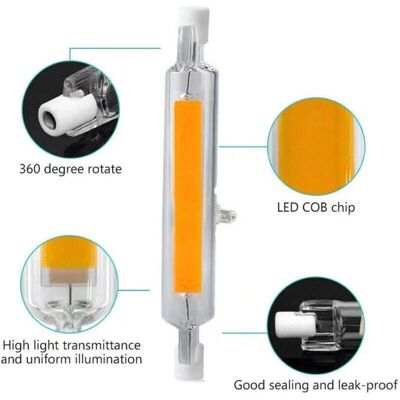 DPZO Lampadine Led R7s Da 118 Mm, 20 W, Dimmerabili, Equivalenti A Lampadine Alogene Da 100 W O 200 W, Luce Bianca Calda 3000 K, 1300 Lumen, Angolo Del Fascio Luminoso Di 360°, Senza Sfarfallio, Confezione DPZO Lampadine Led R7s Da 118 Mm, 20 W, Dimmerabili, Equivalenti A Lampadine Alogene Da 100 W O 200 W, Luce Bianca Calda 3000 K, 1300 Lumen, Angolo Del Fascio Luminoso Di 360°, Senza Sfarfallio, Confezione