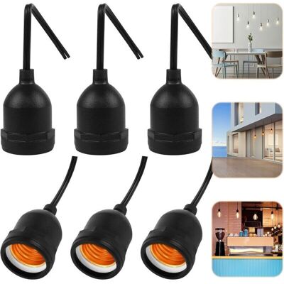 OEM 6 Portalampade E27 Impermeabili, Adattatori Di Alta Qualità Per Lampadine A Incandescenza E Led, Per Uso Industriale E Fai-da-te -crezuo OEM 6 Portalampade E27 Impermeabili, Adattatori Di Alta Qualità Per Lampadine A Incandescenza E Led, Per Uso Industriale E Fai-da-te -crezuo