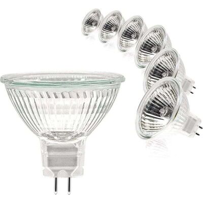 OEM Lampadine Alogene, Faretto Mr16, 12v 20w, Attacco Gu5.3, Dimmerabile, Luce Bianca Calda 2700k, Copertura In Vetro Per Plafoniera, Confezione Da 6 OEM Lampadine Alogene, Faretto Mr16, 12v 20w, Attacco Gu5.3, Dimmerabile, Luce Bianca Calda 2700k, Copertura In Vetro Per Plafoniera, Confezione Da 6