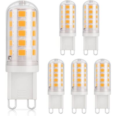 LIIYIELA Lampadina Led G9 3w 430lm Equivalente A Una Lampadina Alogena Da 40w Bianco Caldo 3000k 220-240v Cri 85 Base In Ceramica A Risparmio Energetico Non Dimmerabile Attacco G9 Standard Confezione Da 6 [cla LIIYIELA Lampadina Led G9 3w 430lm Equivalente A Una Lampadina Alogena Da 40w Bianco Caldo 3000k 220-240v Cri 85 Base In Ceramica A Risparmio Energetico Non Dimmerabile Attacco G9 Standard Confezione Da 6 [cla