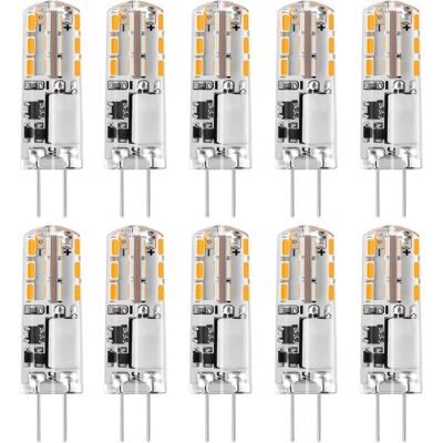 OEM Lampadine Led G4, 12 V Ac/dc, Bianco Caldo, 3000 K, 120 Lm, 2 W, 15–20 W, Alogene, G4, A Risparmio Energetico, Tipo Jc, Capsula Di Ricambio Bipin, Luce Non Dimmerabile (10 Pezzi) - Crezuo OEM Lampadine Led G4, 12 V Ac/dc, Bianco Caldo, 3000 K, 120 Lm, 2 W, 15–20 W, Alogene, G4, A Risparmio Energetico, Tipo Jc, Capsula Di Ricambio Bipin, Luce Non Dimmerabile (10 Pezzi) - Crezuo