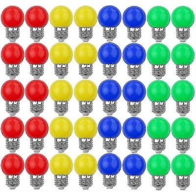 OEM Lampadine Led Colorate E27 3w30w Lampada Decorativa E Di Design 240 Lumen Ac220v-240v Lampada Decorativa Colori Misti Rosso Giallo Blu Verde - Confezione Da 40 [energia OEM Lampadine Led Colorate E27 3w30w Lampada Decorativa E Di Design 240 Lumen Ac220v-240v Lampada Decorativa Colori Misti Rosso Giallo Blu Verde - Confezione Da 40 [energia