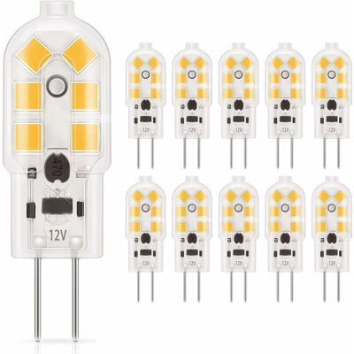 XISRENS Lampadina Led G4 2w, Bianco Caldo 3000k, Ac/dc 12v, Equivalente A Una Lampadina Alogena Da 20w, 180lm, Non Dimmerabile, Perfetta Per Cappe Da Cucina E Lampadari, 10 Pezzi XISRENS Lampadina Led G4 2w, Bianco Caldo 3000k, Ac/dc 12v, Equivalente A Una Lampadina Alogena Da 20w, 180lm, Non Dimmerabile, Perfetta Per Cappe Da Cucina E Lampadari, 10 Pezzi