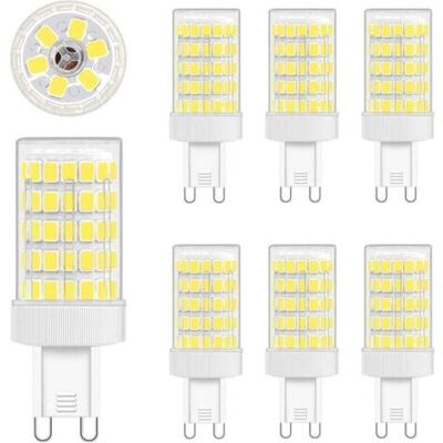 OEM Lampadina Led G9, Luce Bianca Fredda, 10w Led G9 6000k, Equivalente A 80w A Incandescenza, 900lm, Ac 220v, Ampio Angolo Di Emissione A 360º, Smd 862835, Non Dimmerabile, Confezione Da 6 OEM Lampadina Led G9, Luce Bianca Fredda, 10w Led G9 6000k, Equivalente A 80w A Incandescenza, 900lm, Ac 220v, Ampio Angolo Di Emissione A 360º, Smd 862835, Non Dimmerabile, Confezione Da 6