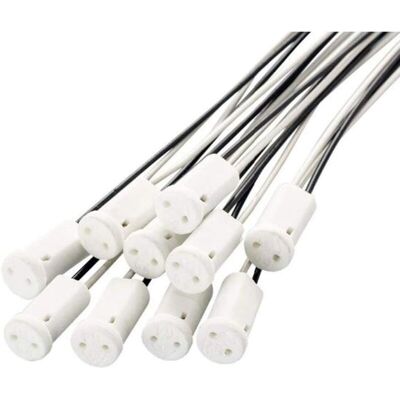 OEM 20 Pezzi Portalampada G4 10 Cm, Portalampada In Ceramica G4 12 V, Portalampade Alogene G4 Per Lampade Al Quarzo, Lampade Alogene, Lampade A Led - Crezuo OEM 20 Pezzi Portalampada G4 10 Cm, Portalampada In Ceramica G4 12 V, Portalampade Alogene G4 Per Lampade Al Quarzo, Lampade Alogene, Lampade A Led - Crezuo
