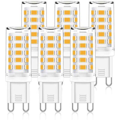 XISRENS Lampadine Led G9, 5w Equivalenti A Lampade Alogene Da 50w, 15,5 Mm X 51 Mm, Luce Bianca Calda 3000k, 500lm, Non Dimmerabili, Senza Sfarfallio, Ac/dc 220-240v Per Camera Da Letto, Soggiorno, Cucina, Gi XISRENS Lampadine Led G9, 5w Equivalenti A Lampade Alogene Da 50w, 15,5 Mm X 51 Mm, Luce Bianca Calda 3000k, 500lm, Non Dimmerabili, Senza Sfarfallio, Ac/dc 220-240v Per Camera Da Letto, Soggiorno, Cucina, Gi